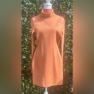 Forever 21 NWT Toasted Almond Turtleneck Knit Mini Dress Small